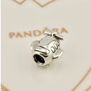 Retired Pandora Airplane Charm Bead NWOT
